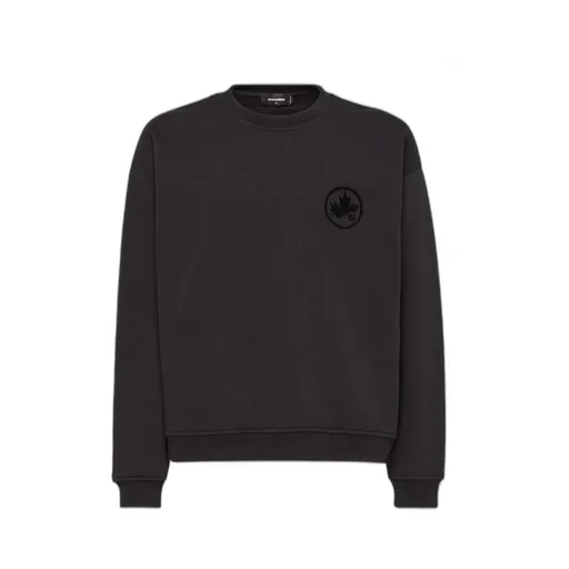 Dsquared2 Logo Patch Crewneck Sweatshirt