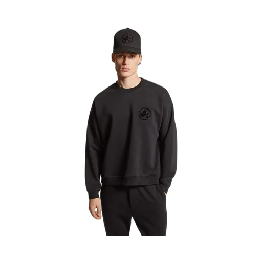 Dsquared2 Logo Patch Crewneck Sweatshirt