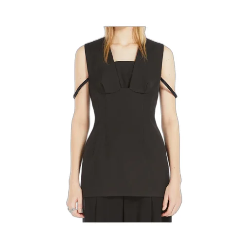 Corset-Style Sleeveless Top