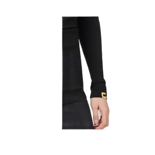 Elisabetta Franchi Draping Jersey Top