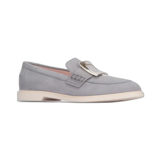 Roger Vivier Buckle Detailed Round Toe Loafers