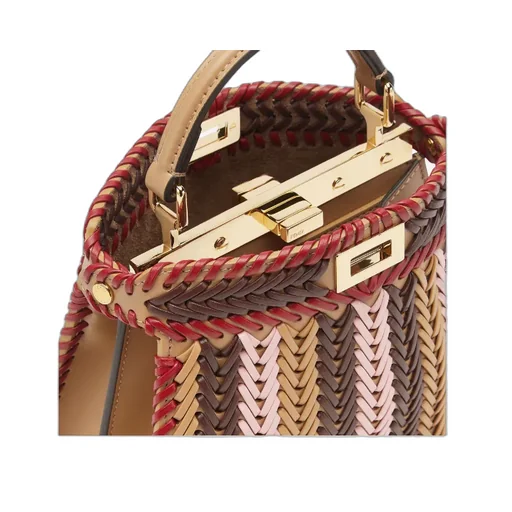 Fendi Peekaboo Iseeu Braided Tote Bag