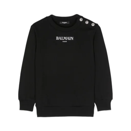 Balmain Kids Logo-Printed Crewneck T-Shirt