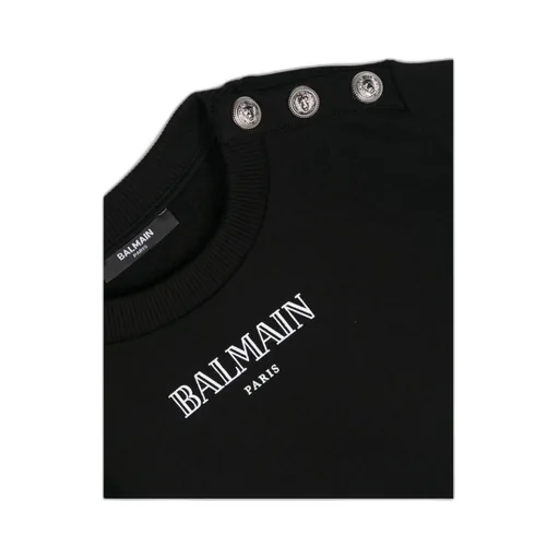 Balmain Kids Logo-Printed Crewneck T-Shirt
