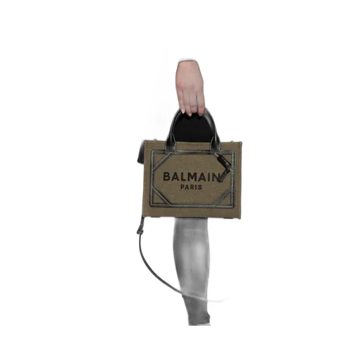 Balmain Logo Detailed Top Handle Bag