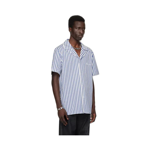 Balmain Short-Sleeved Striped Pyjama Shirt