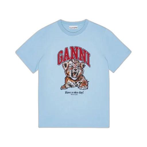 Ganni T-Shirt With Logo