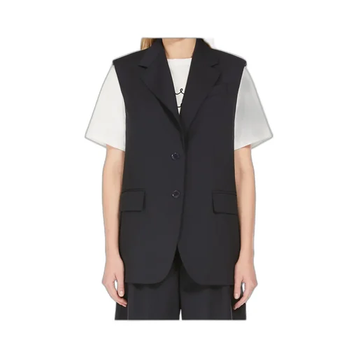 Weekend Max Mara Single-Breasted Sleeveless Gilet