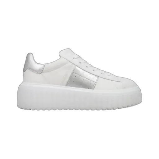 Hogan Round-Toe Lace-Up Sneakers