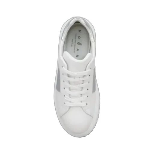 Hogan Round-Toe Lace-Up Sneakers