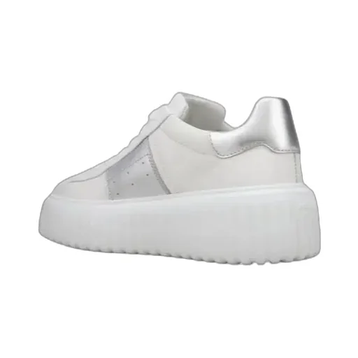 Hogan Round-Toe Lace-Up Sneakers