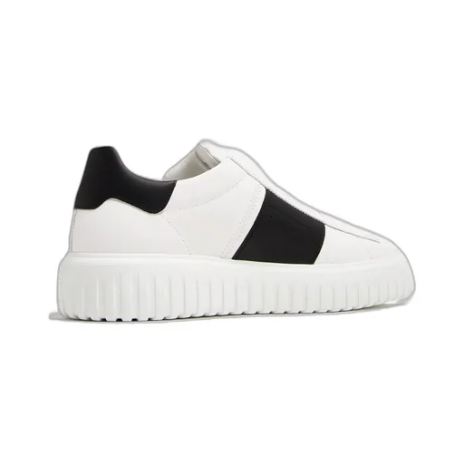 Hogan Round-Toe Lace-Up Sneakers