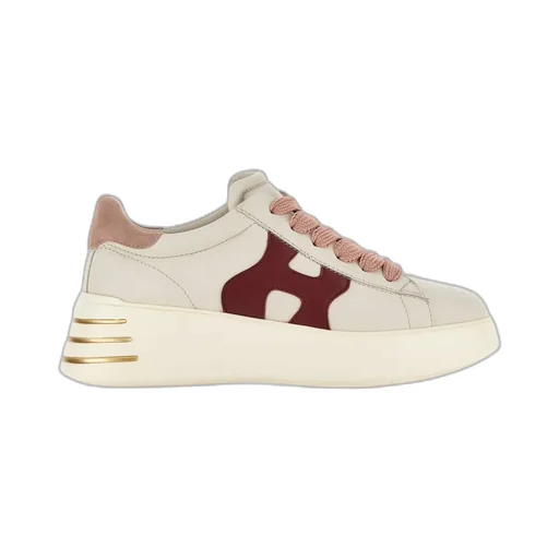 Hogan Rebel Logo Patch Lace-Up Sneakers