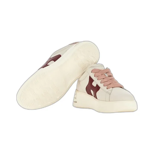 Hogan Rebel Logo Patch Lace-Up Sneakers