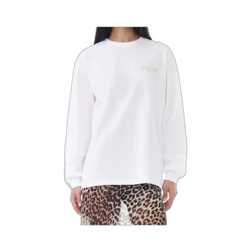 Ganni Logo Printed Crewneck Sweatshirt