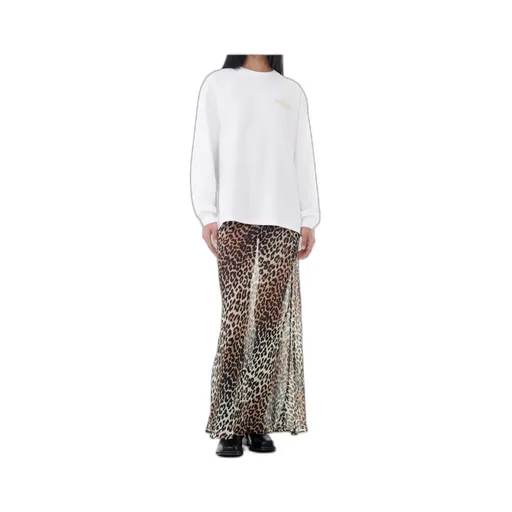 Ganni Logo Printed Crewneck Sweatshirt