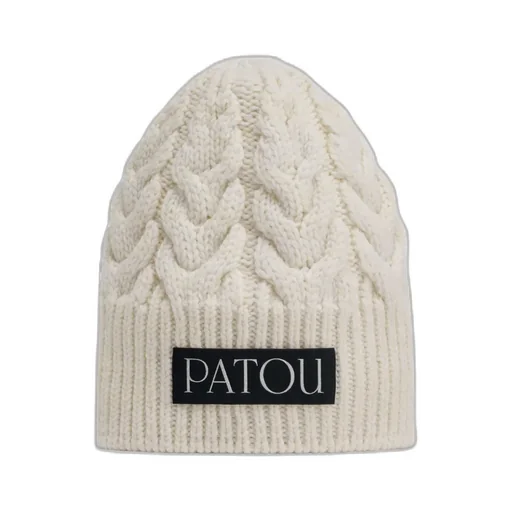 Patou Logo Patch Knit Beanie