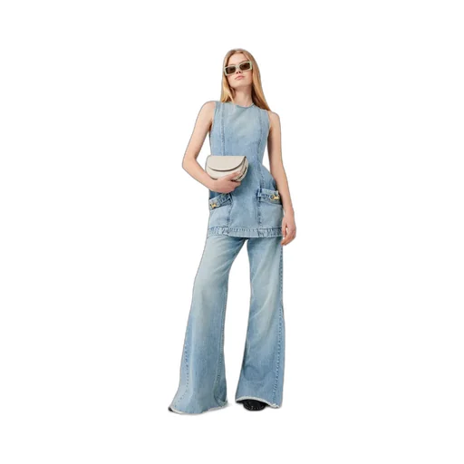 Stella Mccartney Mid-Rise Frayed-Edge Bbootcut Jeans