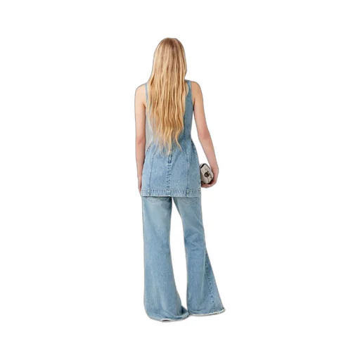 Stella Mccartney Mid-Rise Frayed-Edge Bbootcut Jeans