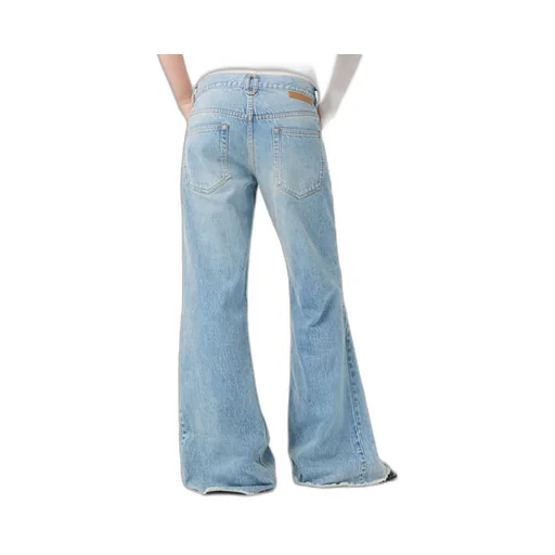 Stella Mccartney Mid-Rise Frayed-Edge Bbootcut Jeans