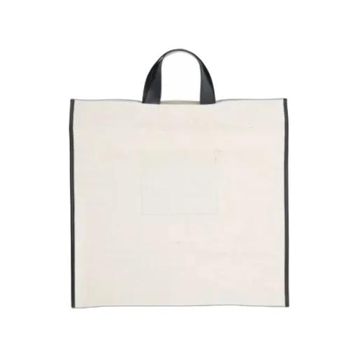 Jil Sander Logo Printed Top Handle Bag