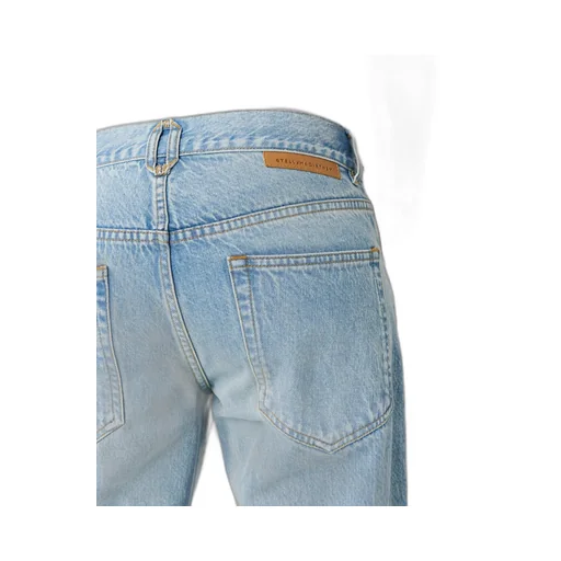 Stella Mccartney Mid-Rise Frayed-Edge Bbootcut Jeans