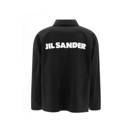 Jil Sander Logo Printed Button-Up Jacket