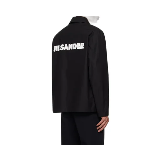 Jil Sander Logo Printed Button-Up Jacket