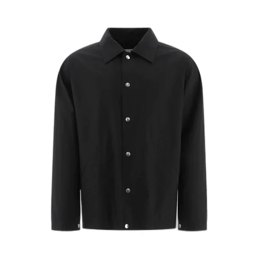 Jil Sander Logo Printed Button-Up Jacket