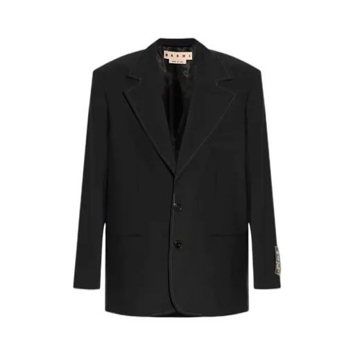 Marni Logo Patch Single-Breasted Blazer