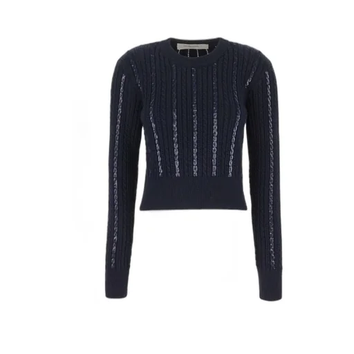 Golden Goose Deluxe Brand Sequin Embellished Cable-Knit Jumper