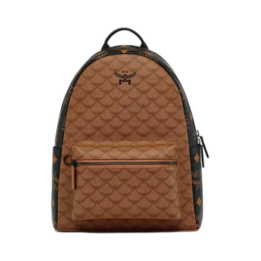 Mcm Zip-Up Backpack