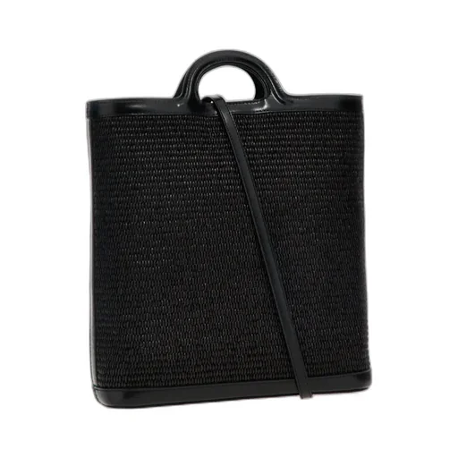Marni Tropicalia Logo Embroidered Raffia Tote Bag