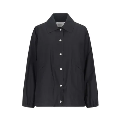 Jil Sander Logo-Printed Textured Jacket