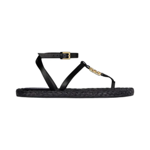 Givenchy 4G Plaque Raffia Sandals
