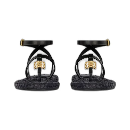 Givenchy 4G Plaque Raffia Sandals