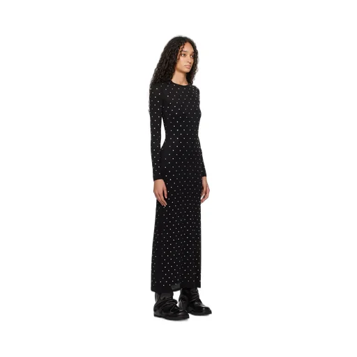 Paco Rabanne	All-Over Embellished Long-Sleeved Dress
