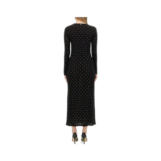 Paco Rabanne	All-Over Embellished Long-Sleeved Dress