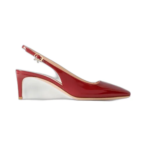 High-Heeled Sandals With Square Heads And Bright Skins