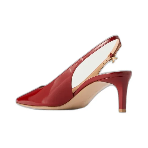 High-Heeled Sandals With Square Heads And Bright Skins