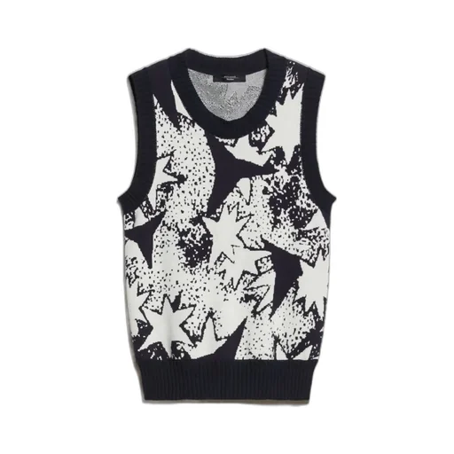 Weekend Max Mara Jacquard Patterned Knitted Vest