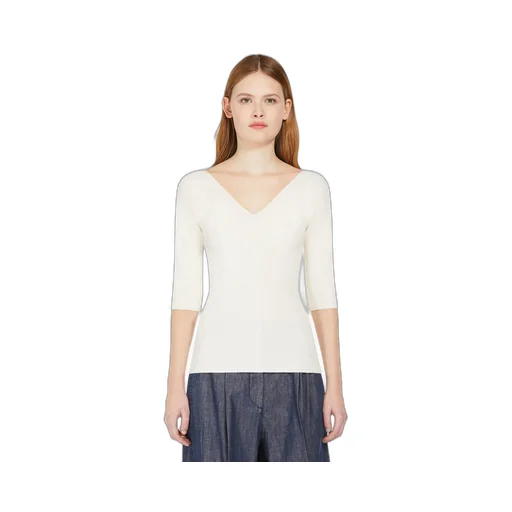 Weekend Max Mara V-Neck Half-Sleeved Jumper
