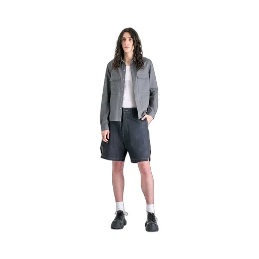 Rick Owens Drkshdw Denim Bermuda Shorts