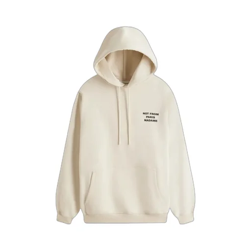 DrÔLe De Monsieur Slogan-Printed Drawstring Hoodie