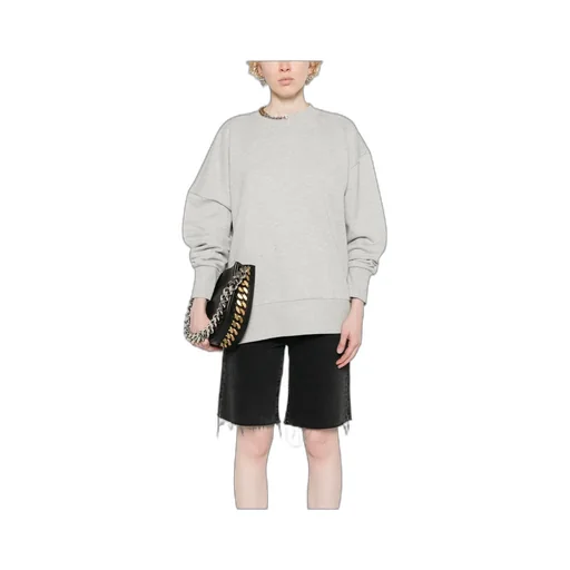 Chain-Link-Detailing Mlange Sweatshirt