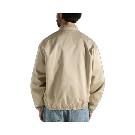 Logo-Embroidered Gabardine Shirt Jacket