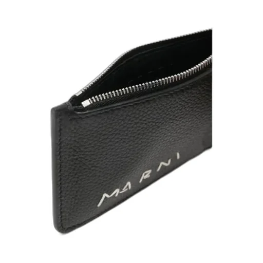Marni Logo Detailed Zipped Cardholder