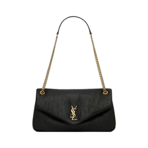 Saint Laurent Calypso Logo Plaque Medium Shoulder Bag