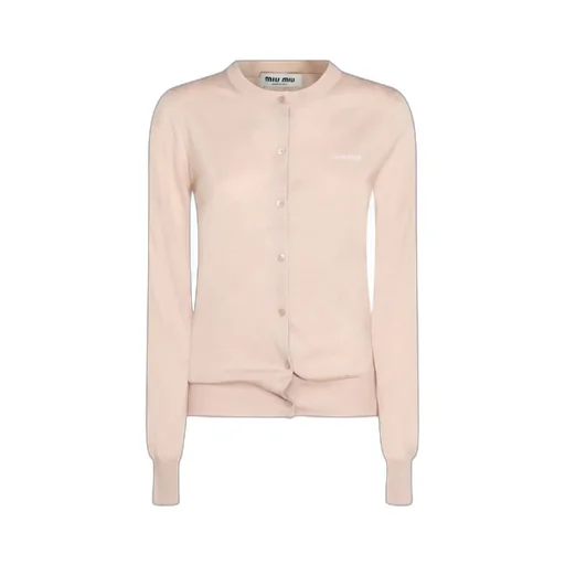 Miu Miu Buttoned Crewneck Cardigan