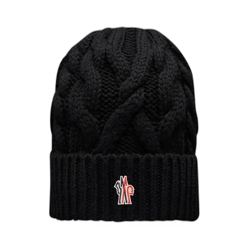 Moncler Logo Patch Knit Beanie